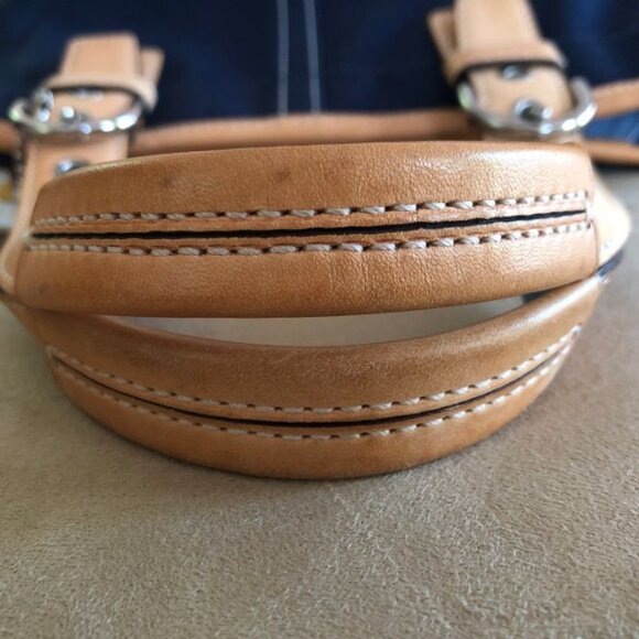 Coach Vintage Hampton Daisy Mini Tote in Canvas and Leather - Picture 9 of 14